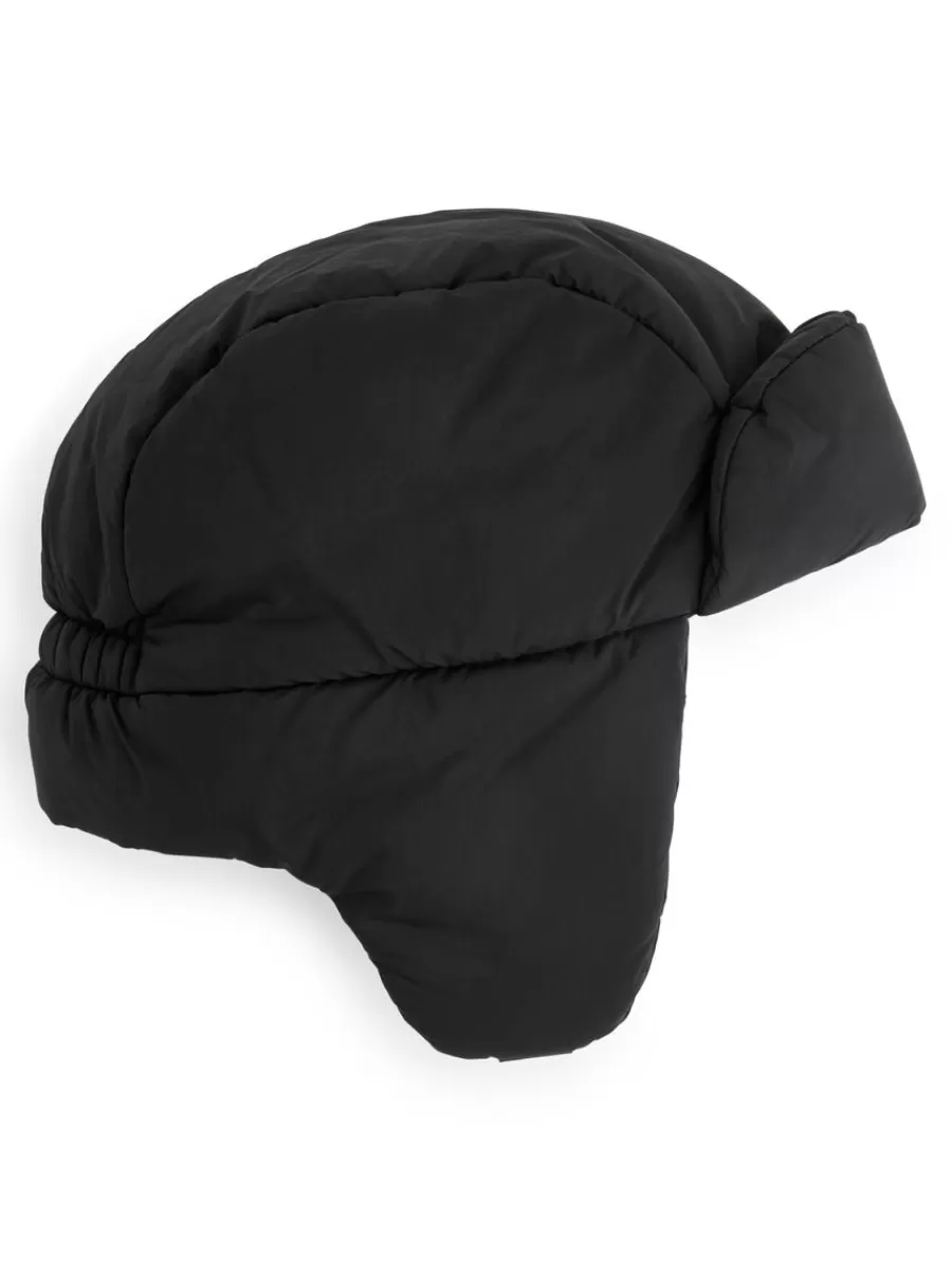 Cheap ARKET Trapper Hat Black