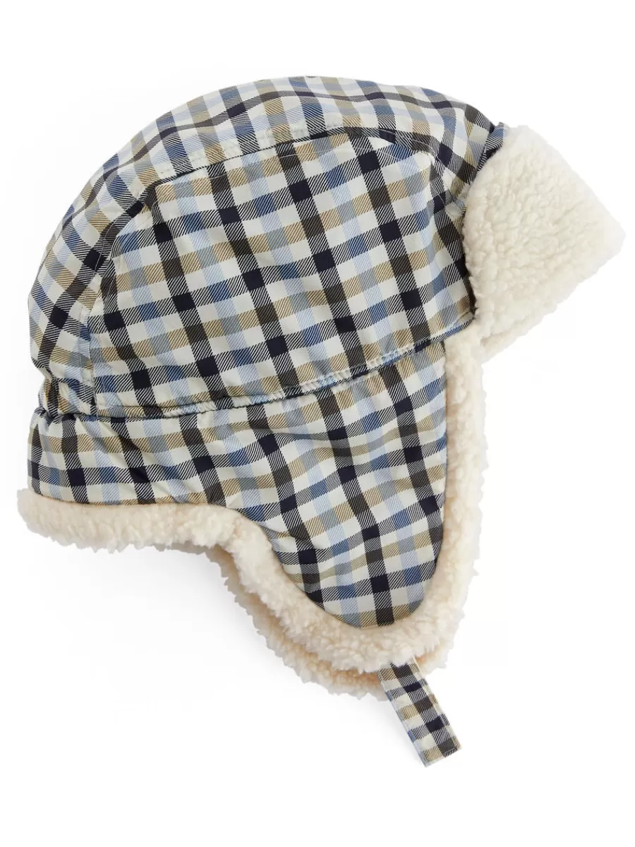 Store ARKET Trapper Hat Beige/Blue
