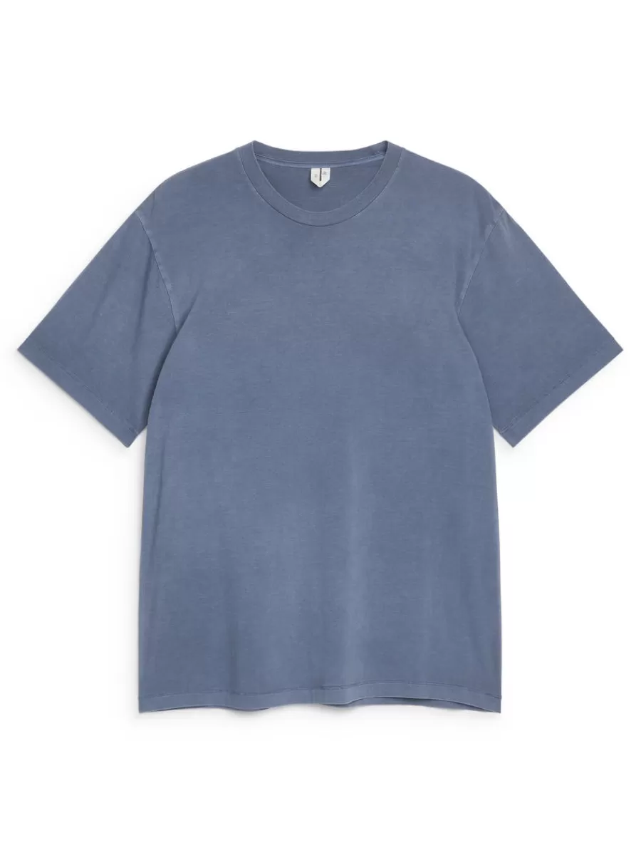 Best Sale ARKET Tubular T-Shirt Mid Blue