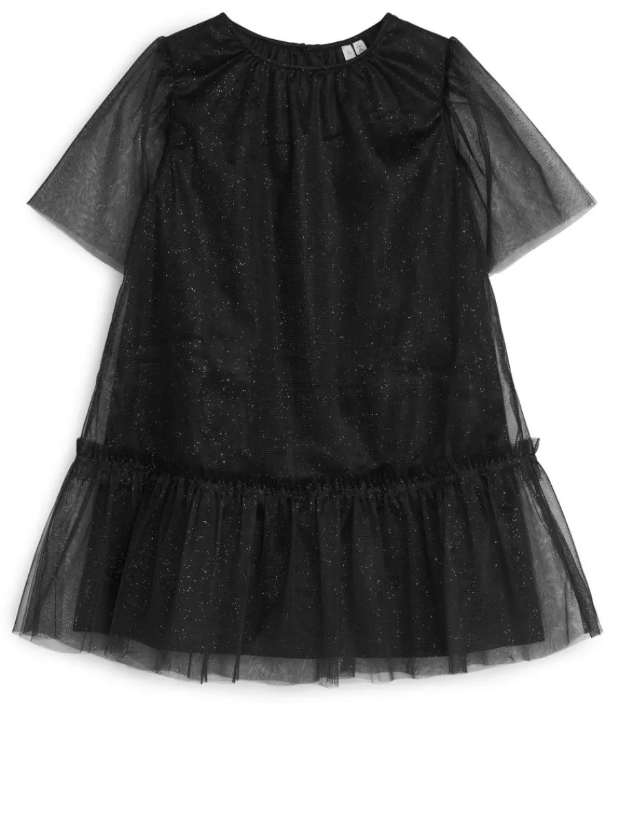 Cheap ARKET Tulle Dress Black