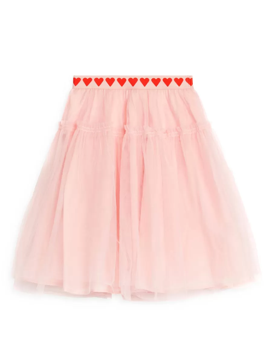 Online ARKET Tulle Skirt Pink