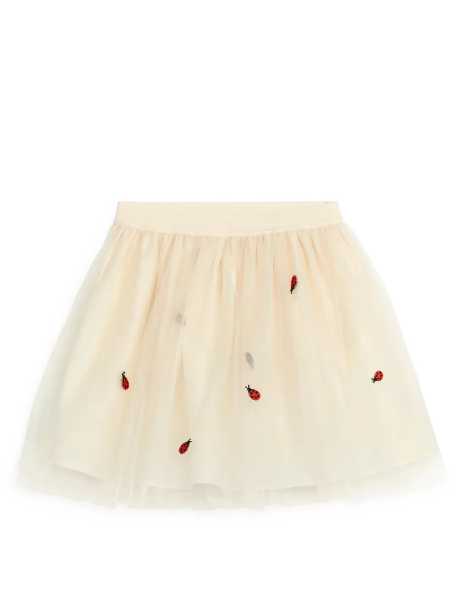 Cheap ARKET Tulle Skirt Beige