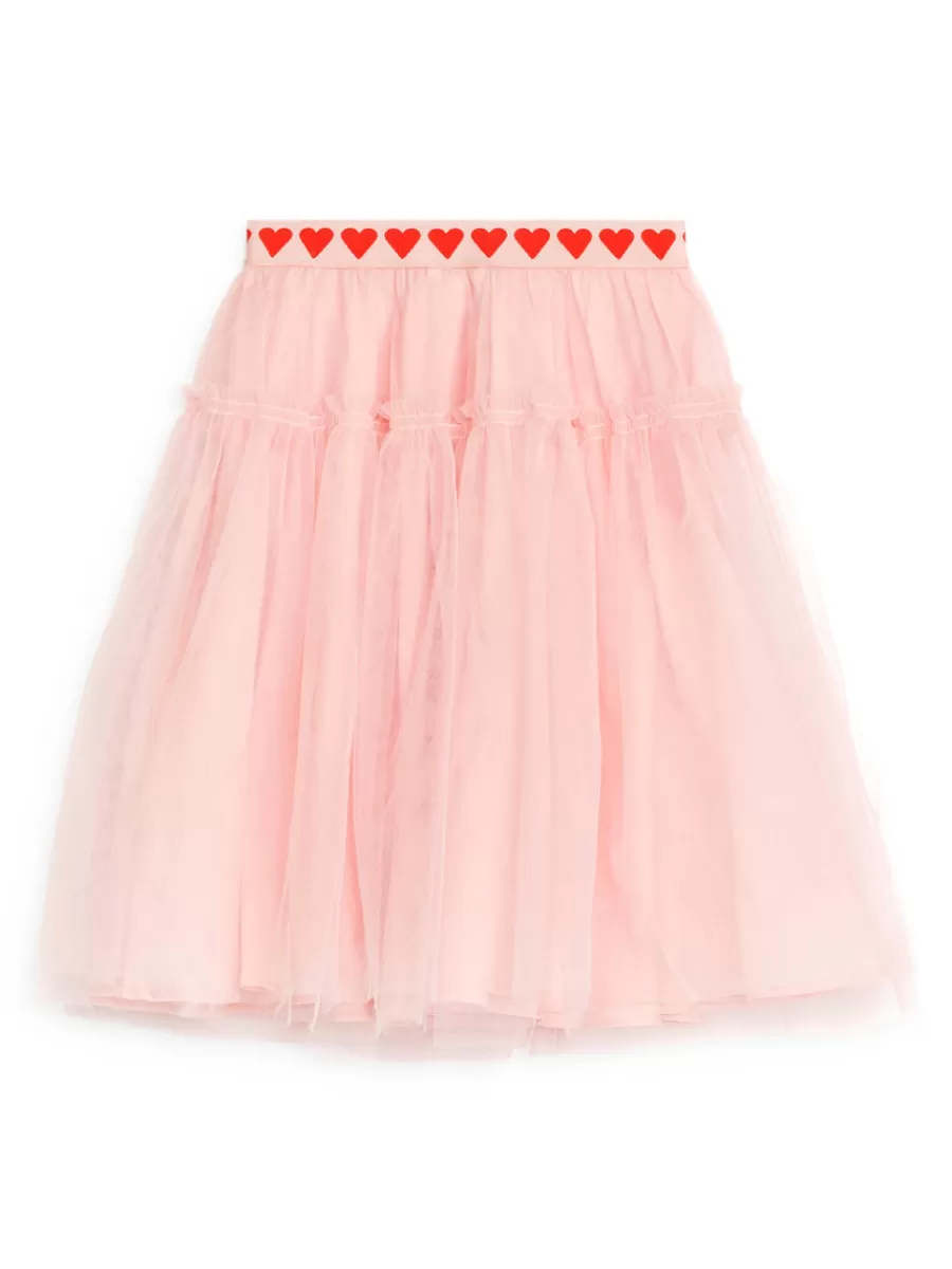 Online ARKET Tulle Skirt Pink