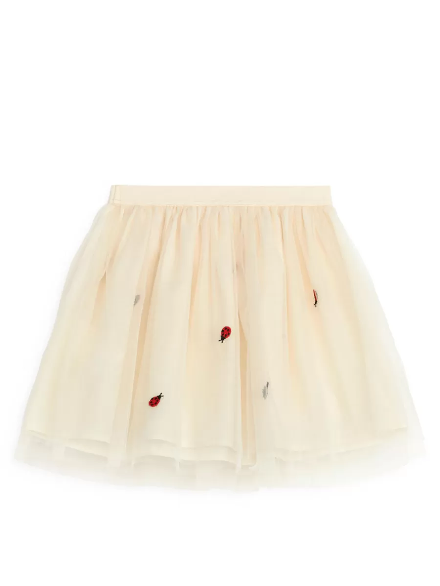 Cheap ARKET Tulle Skirt Beige