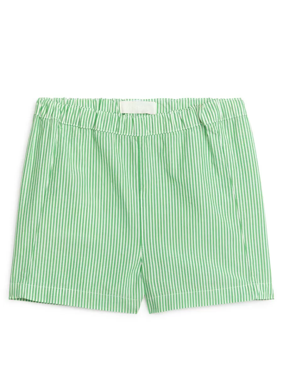 Store ARKET Twill Shorts Green/White