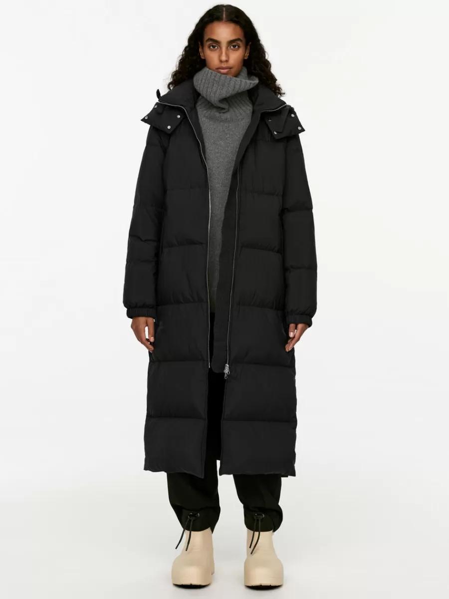 Best ARKET Upcycled Down Long Coat Black