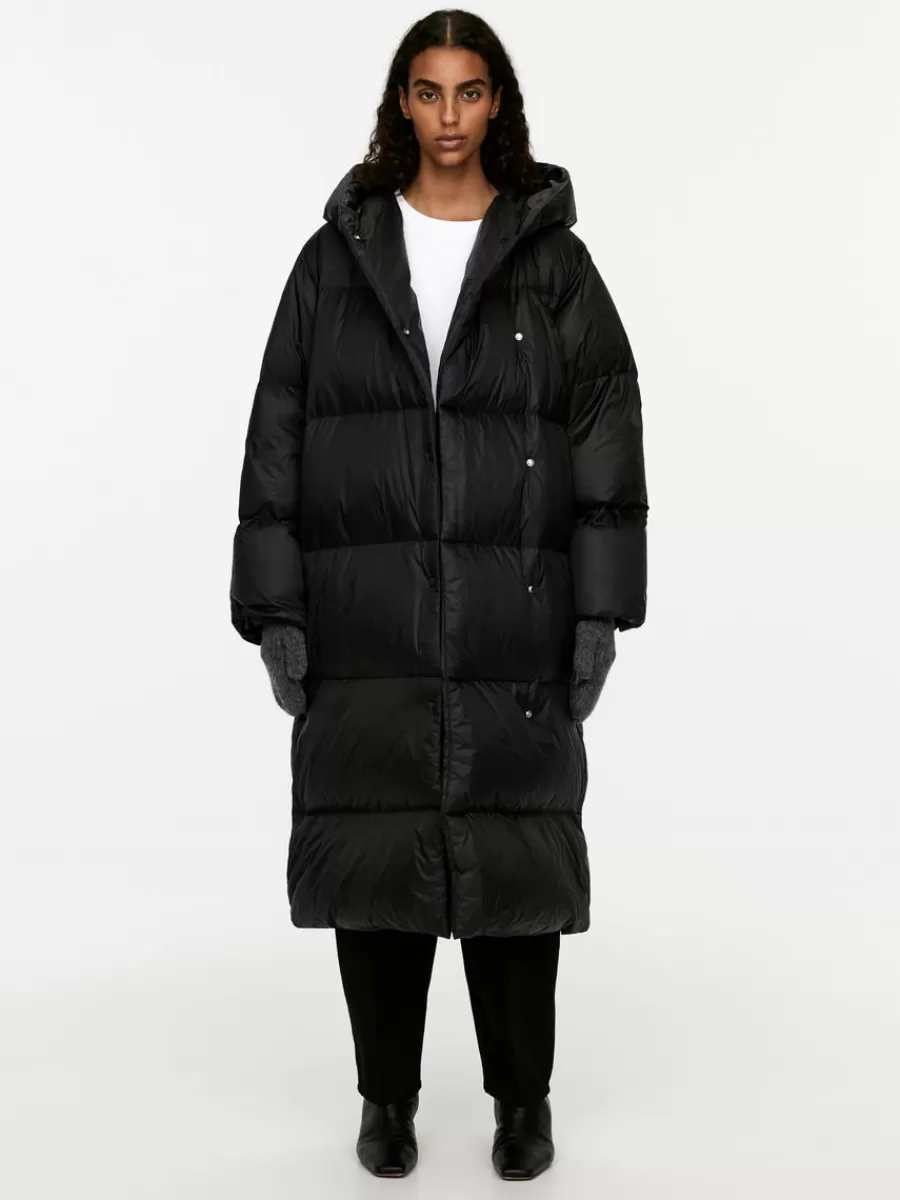 Hot ARKET Upcycled Down Long Coat Black