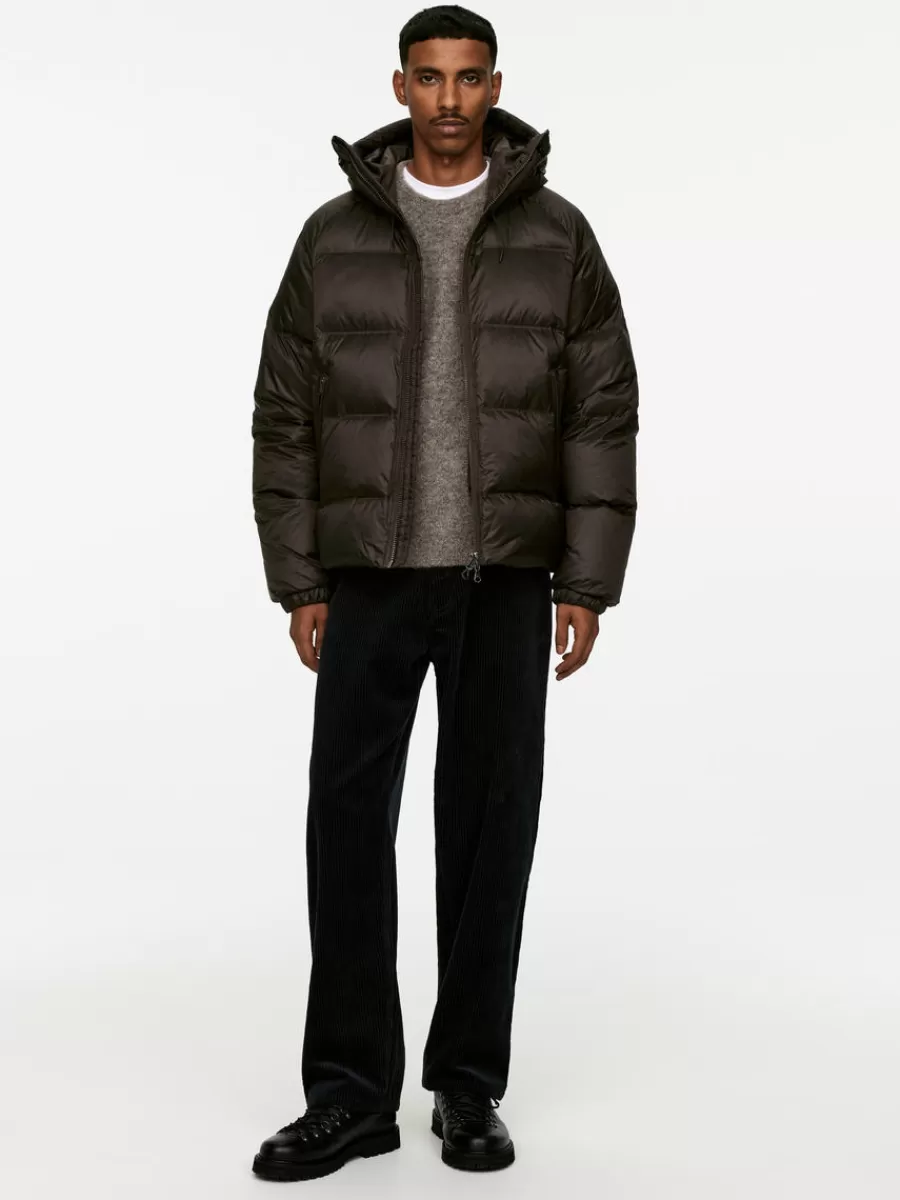 Fashion ARKET Upcycled Down Sporty Jacket Dark Mole