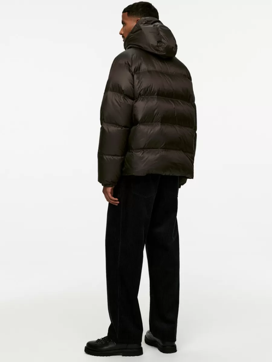 Fashion ARKET Upcycled Down Sporty Jacket Dark Mole