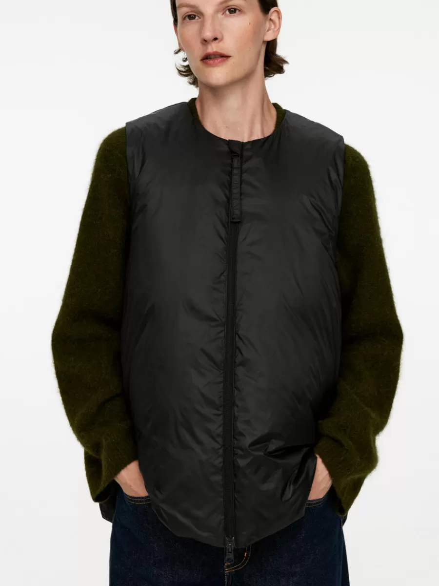 Discount ARKET Upcycled Down Vest Black