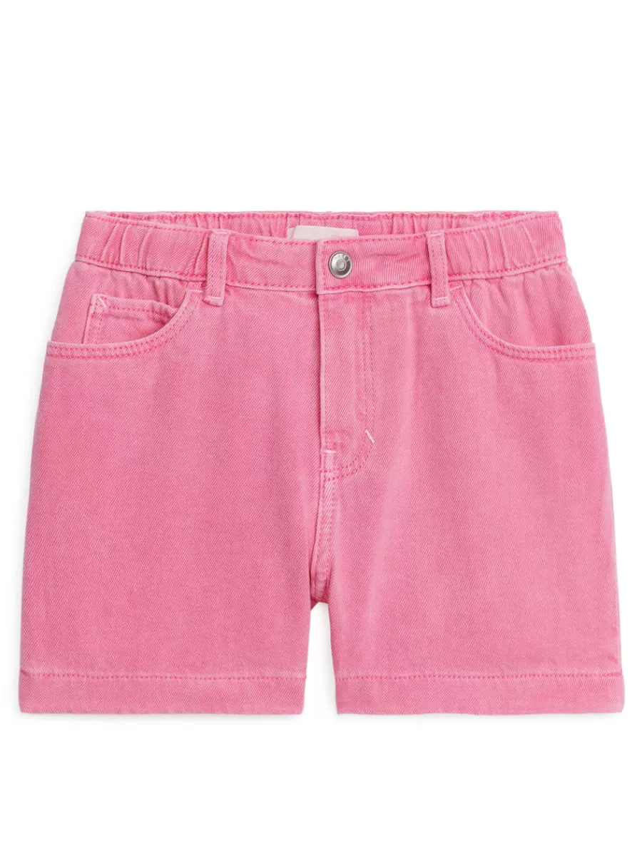 Best ARKET Washed Denim Bermuda Shorts Pink