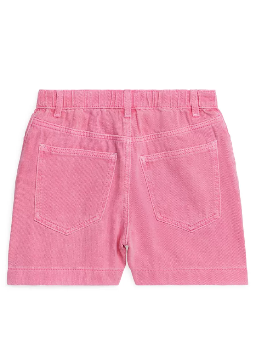 Best ARKET Washed Denim Bermuda Shorts Pink
