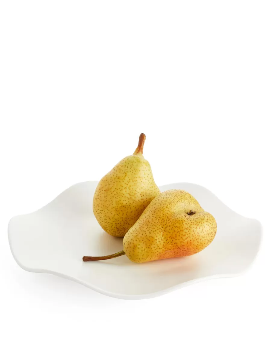 Cheap ARKET Wavy Stoneware Plate 27 Cm White