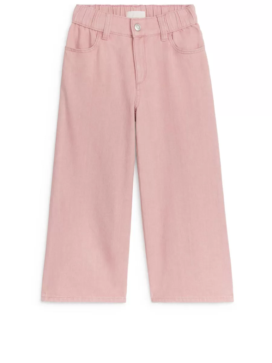 Store ARKET Wide Denim Trousers Dusty Pink
