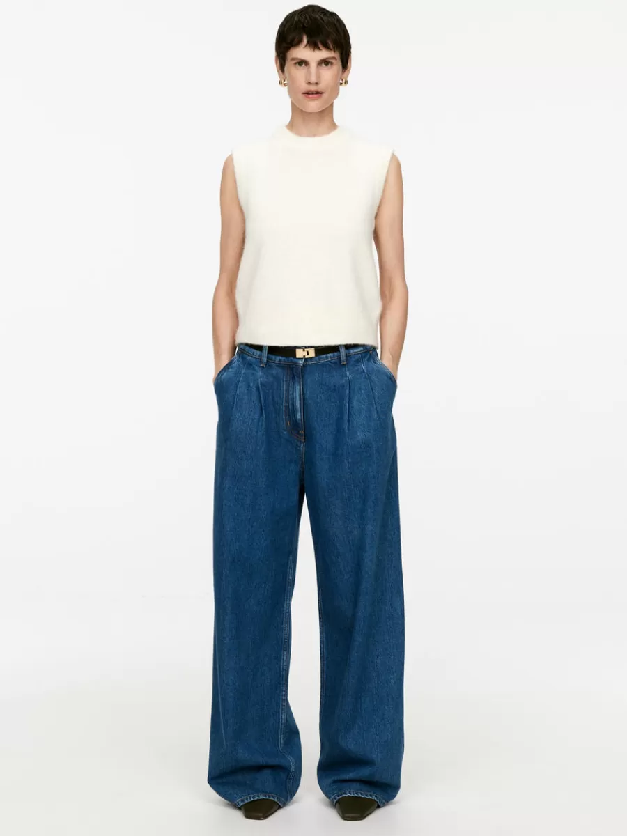 Outlet ARKET Wide Denim Trousers Blue