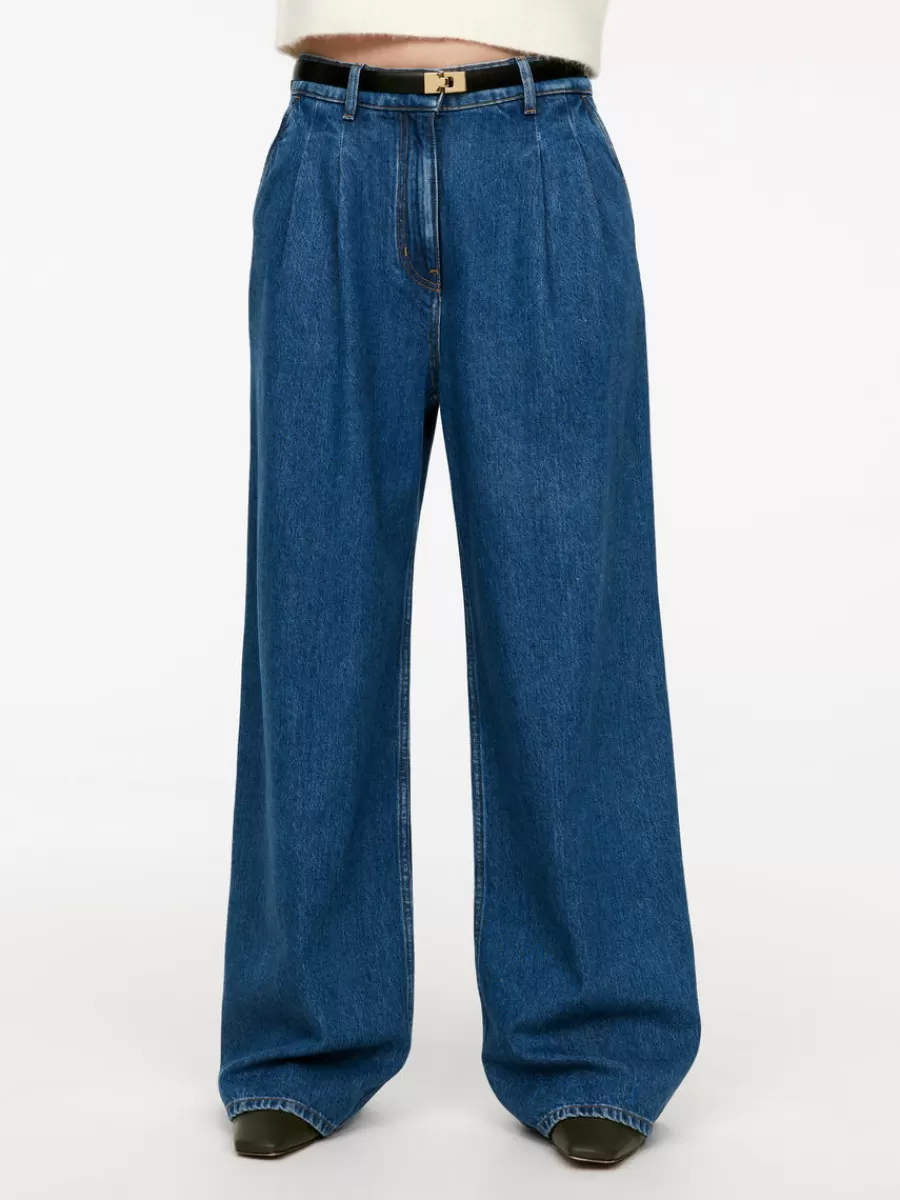 Outlet ARKET Wide Denim Trousers Blue