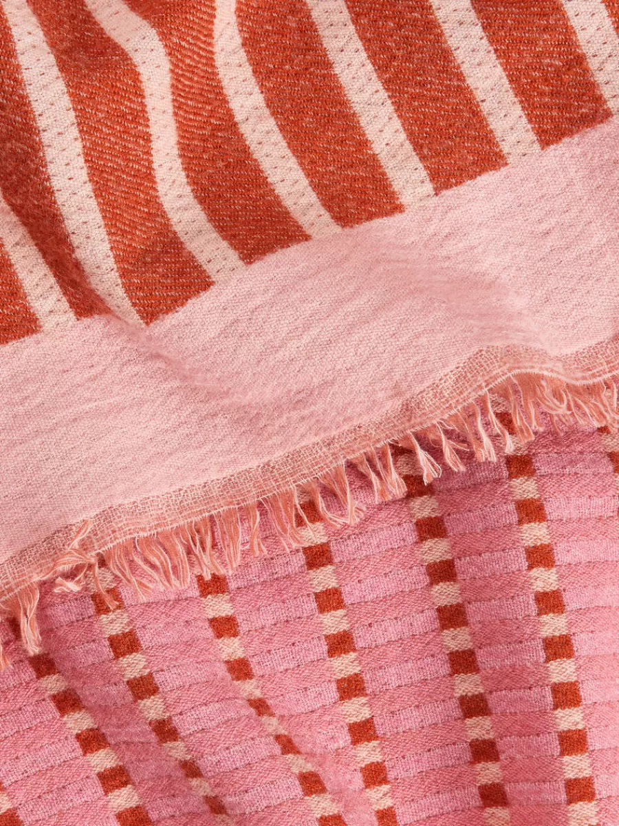New ARKET Wool Blanket Pink/Red