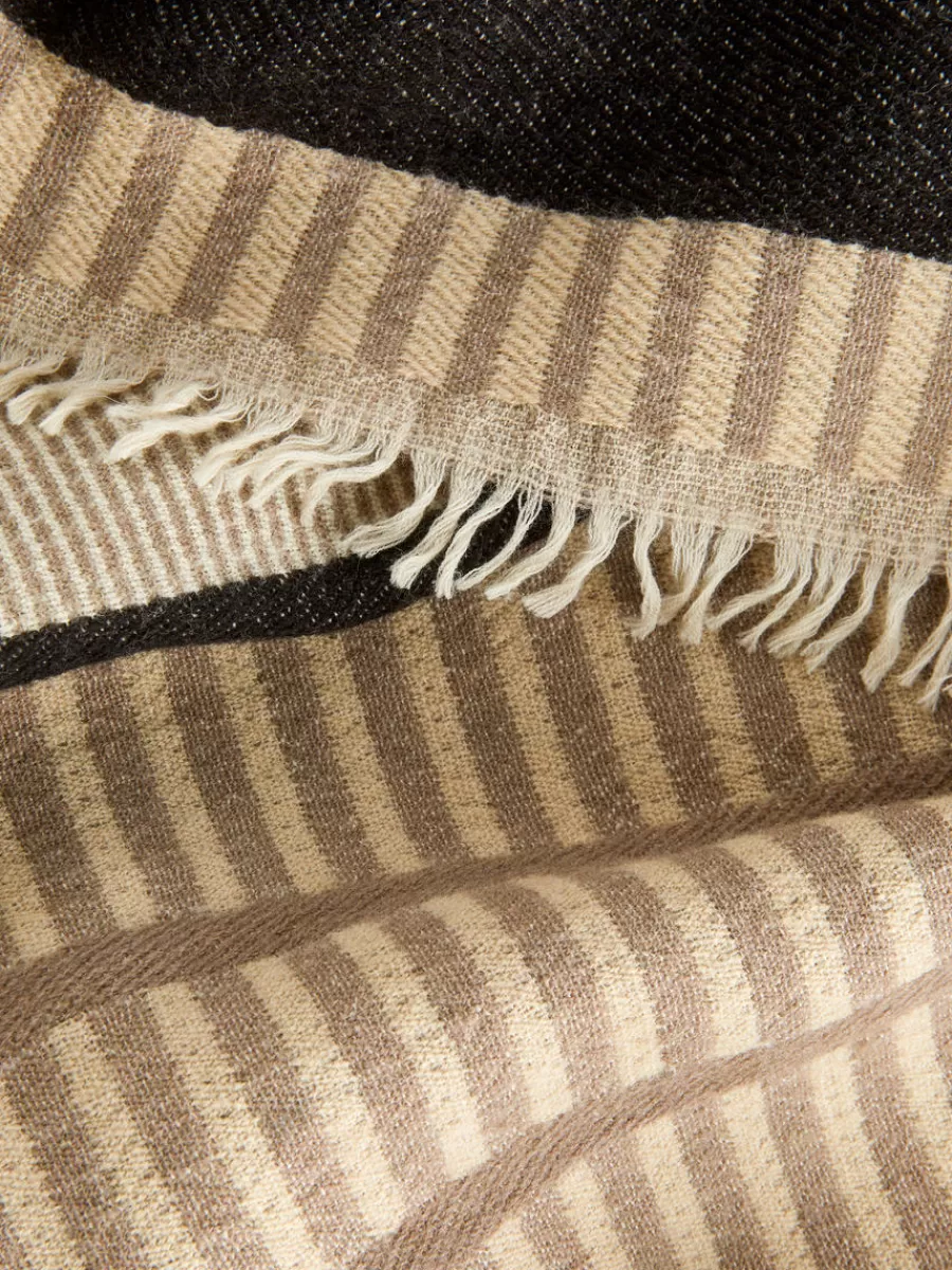 Sale ARKET Wool Blanket Black/Beige