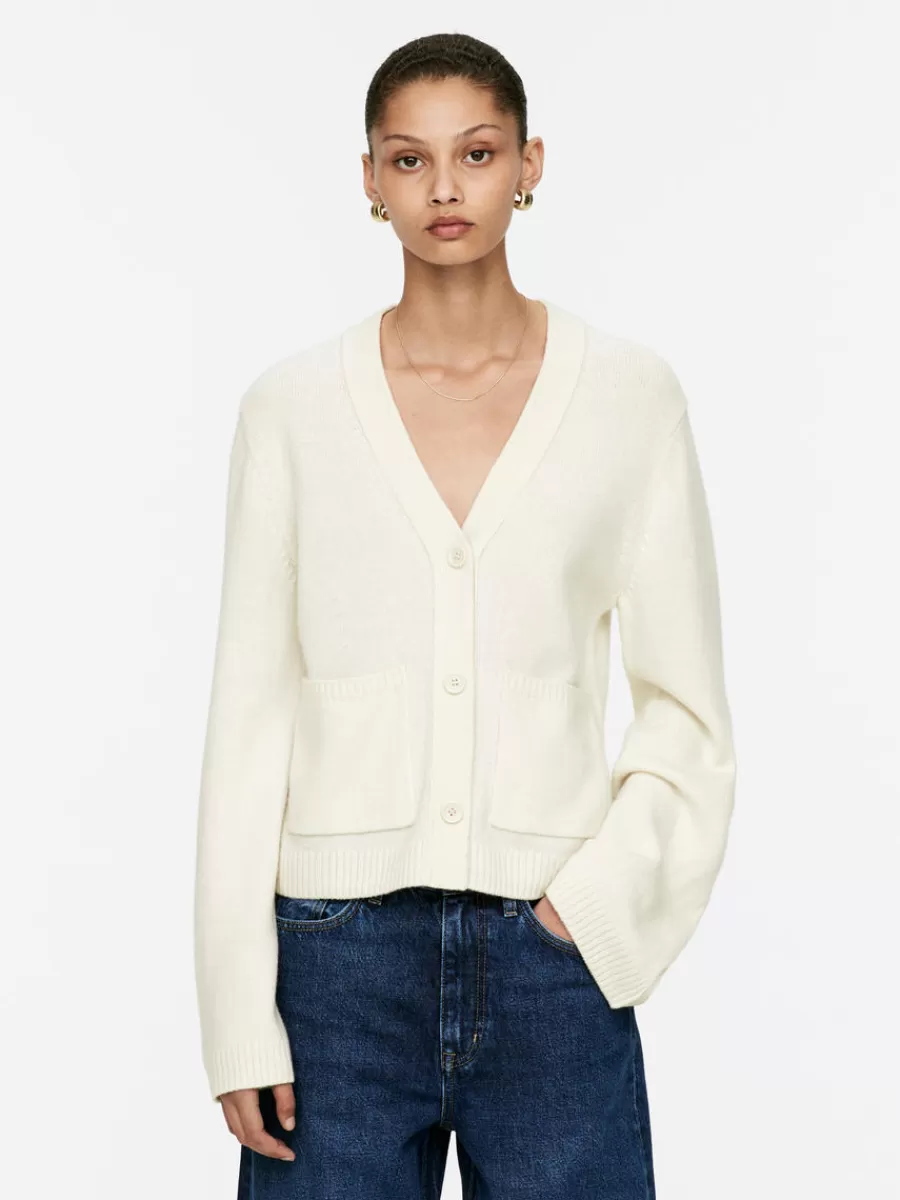 Fashion ARKET Wool Cardigan Cream