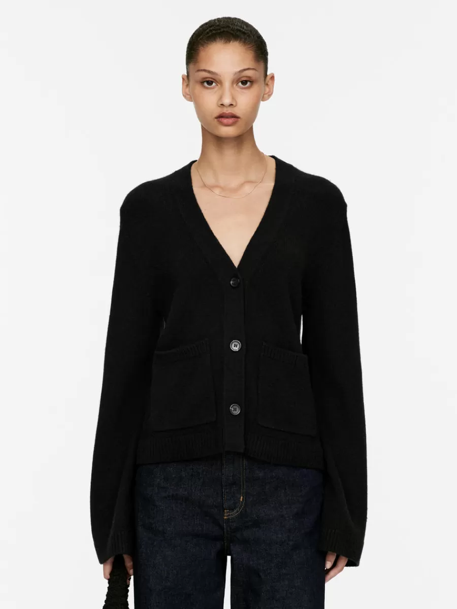 Outlet ARKET Wool Cardigan Black