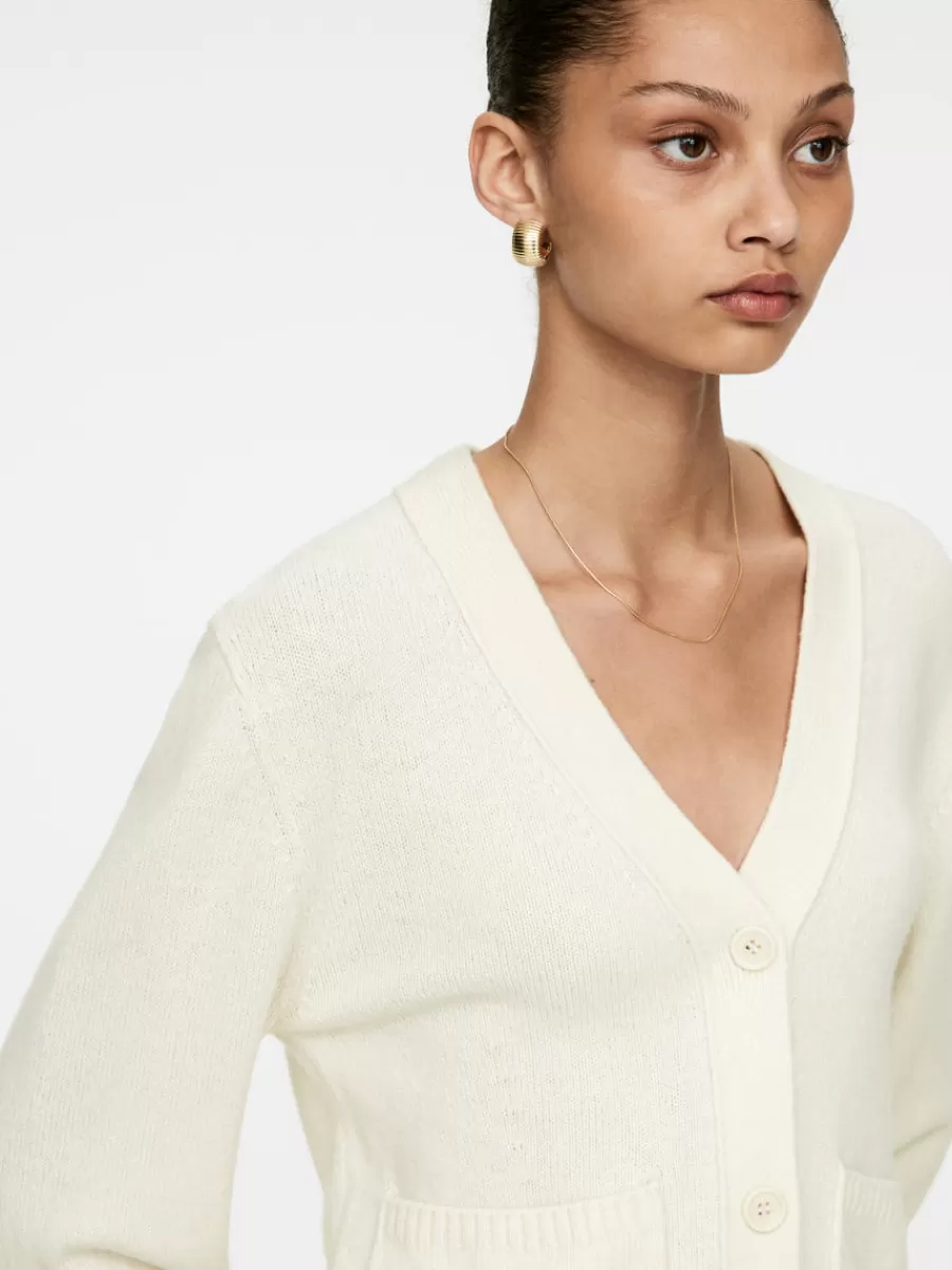Fashion ARKET Wool Cardigan Cream