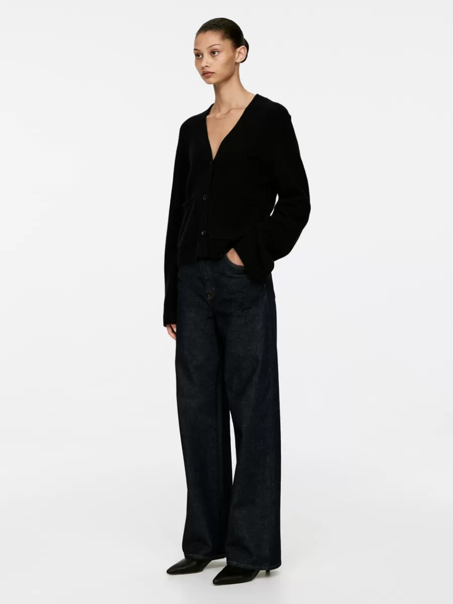 Outlet ARKET Wool Cardigan Black