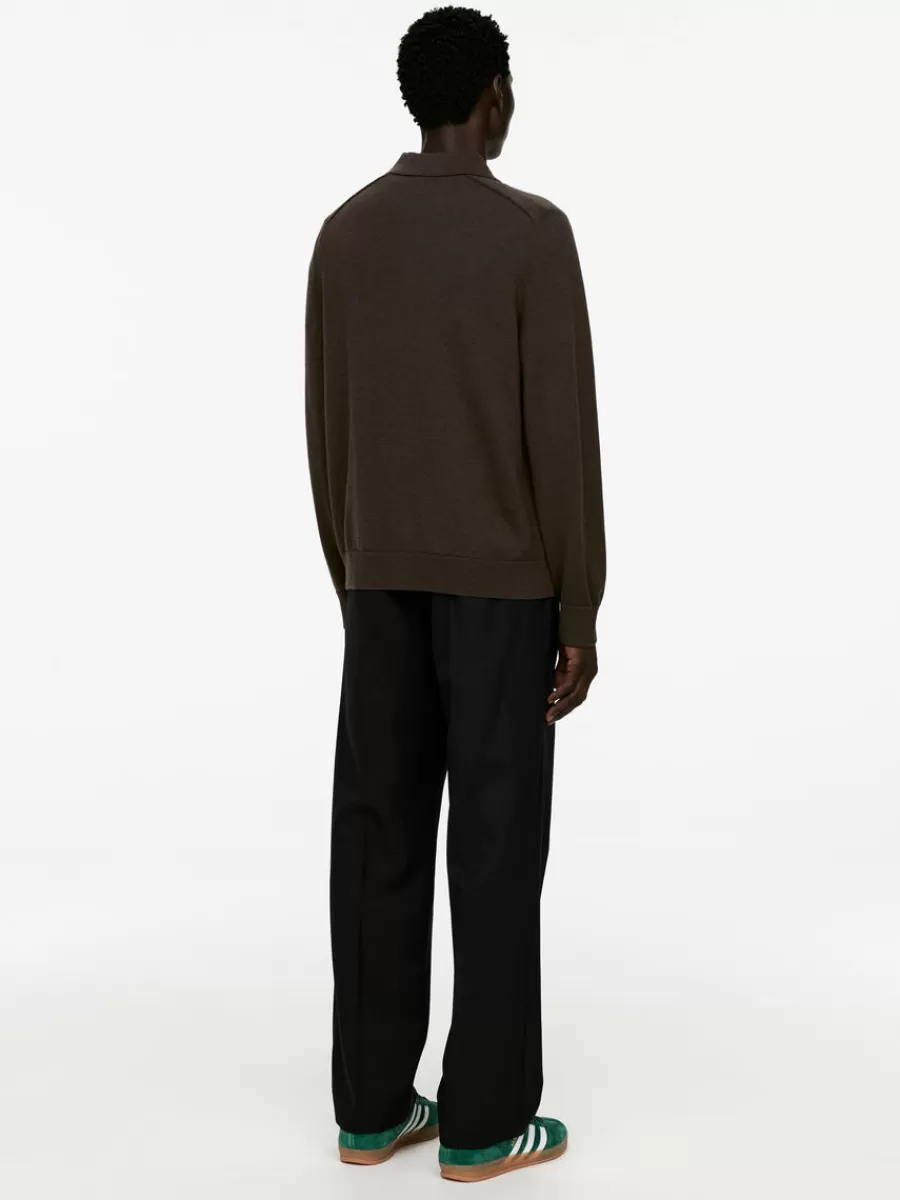 Best ARKET Wool Cardigan Dark Mole