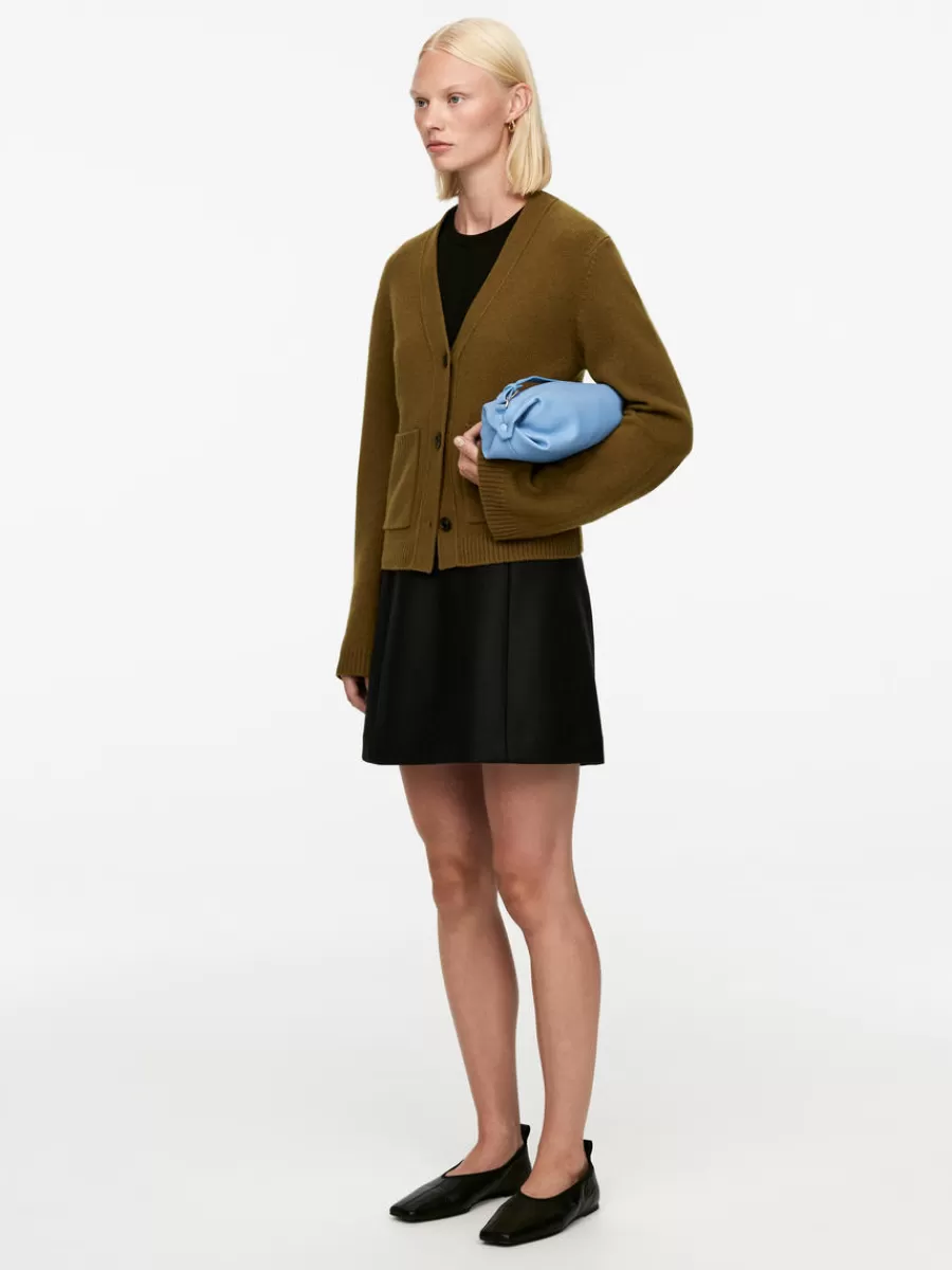Cheap ARKET Wool Cardigan Khaki