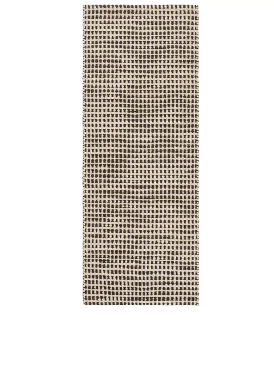 Flash Sale ARKET Wool Cotton Rug 70 X 180 Cm Black/Beige