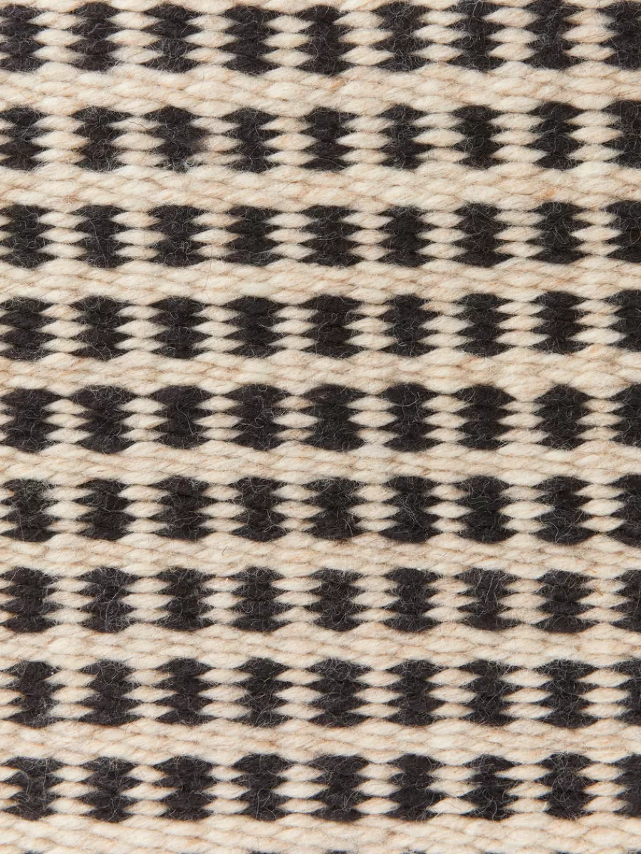 Flash Sale ARKET Wool Cotton Rug 70 X 180 Cm Black/Beige