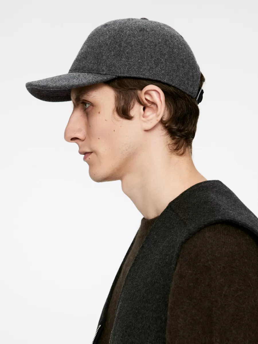 Hot ARKET Wool Felt Cap Dark Grey