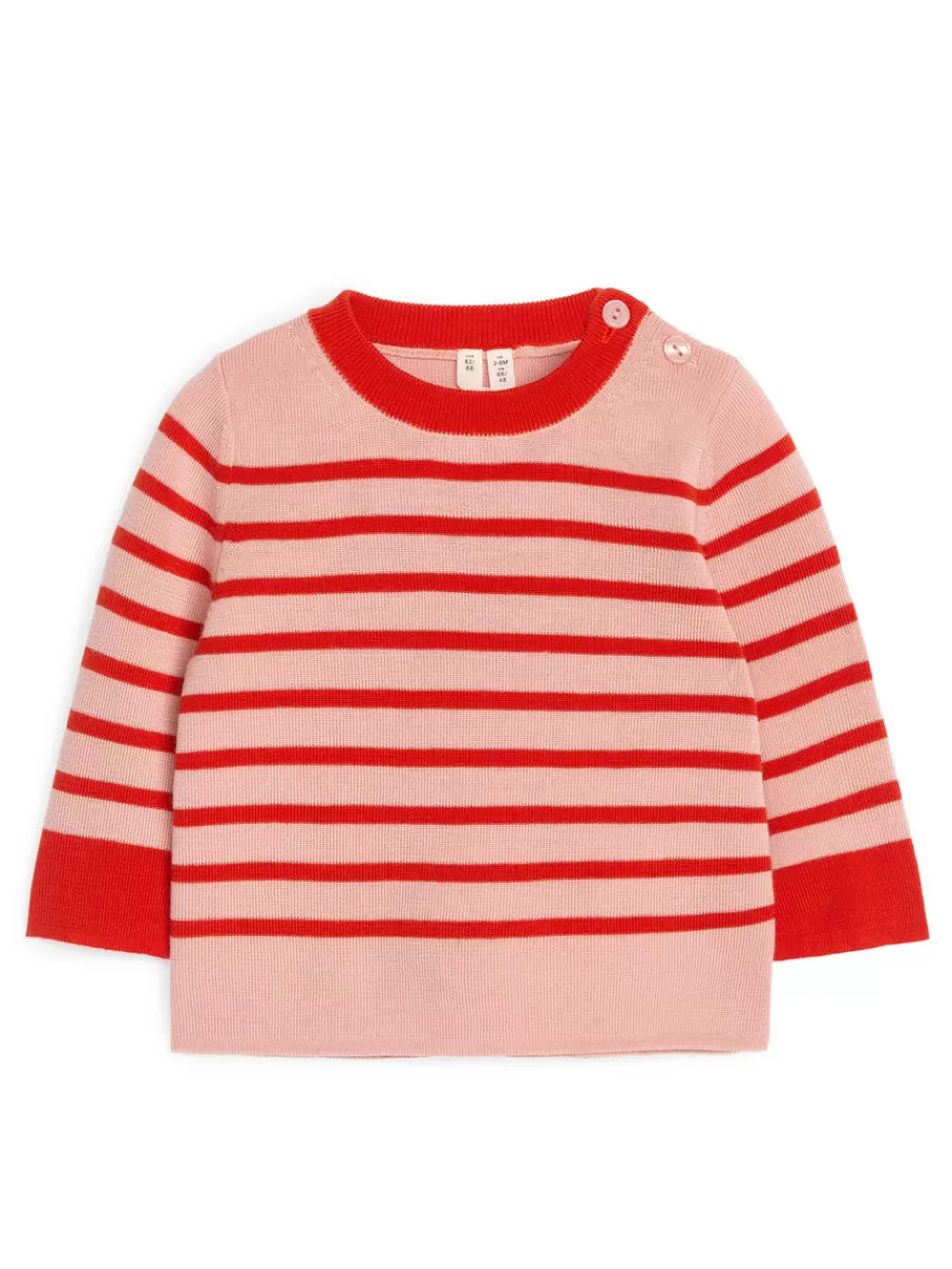 Discount ARKET Wool Jumper Pink/Red