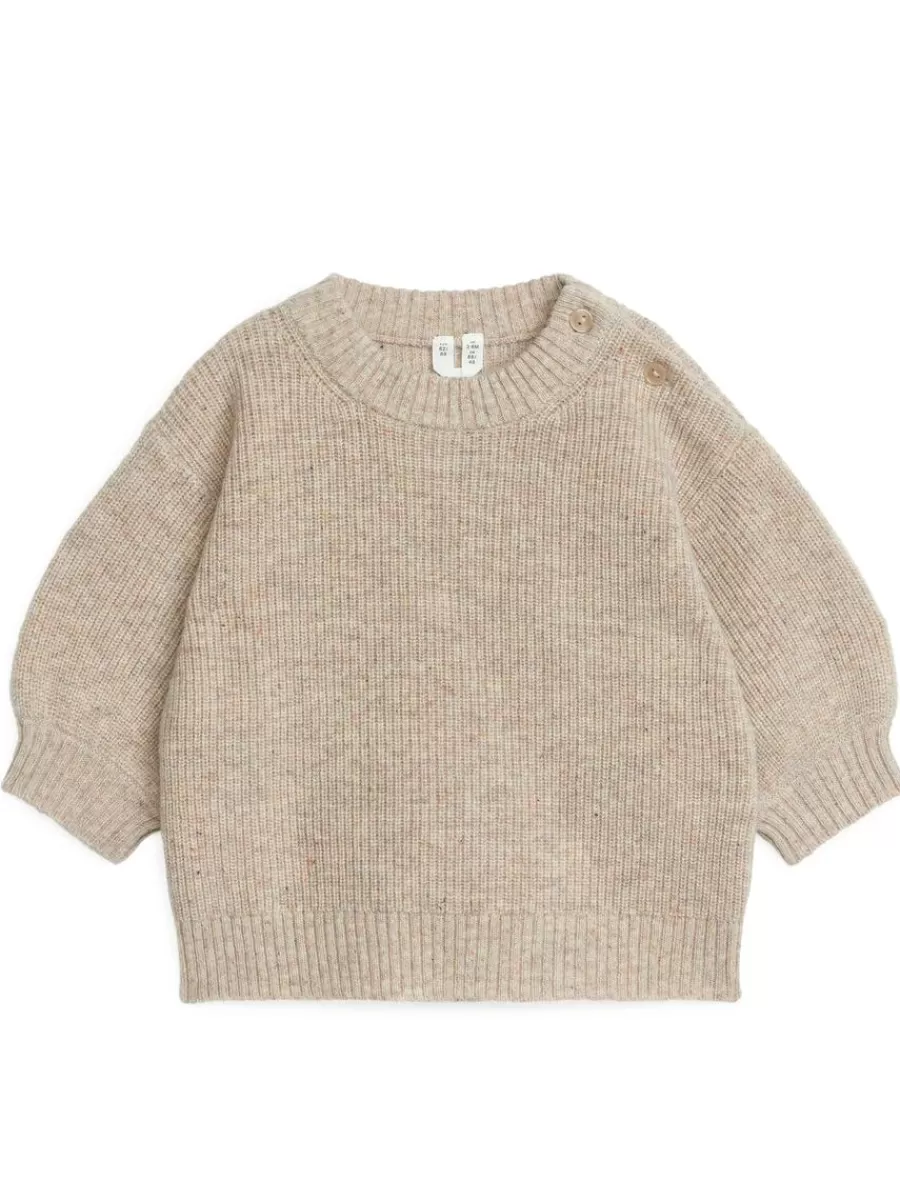 Store ARKET Wool Jumper Beige