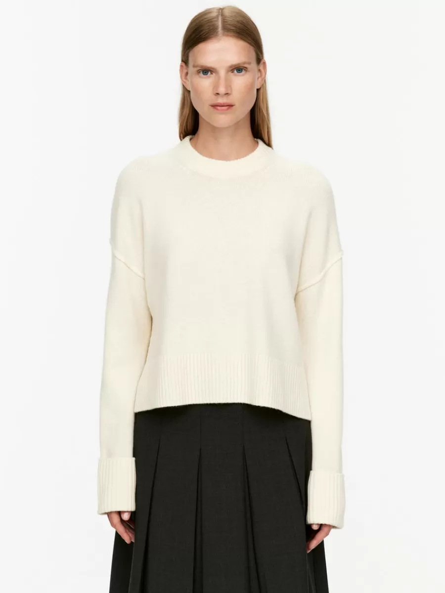 Shop ARKET Wool Jumper Off-White