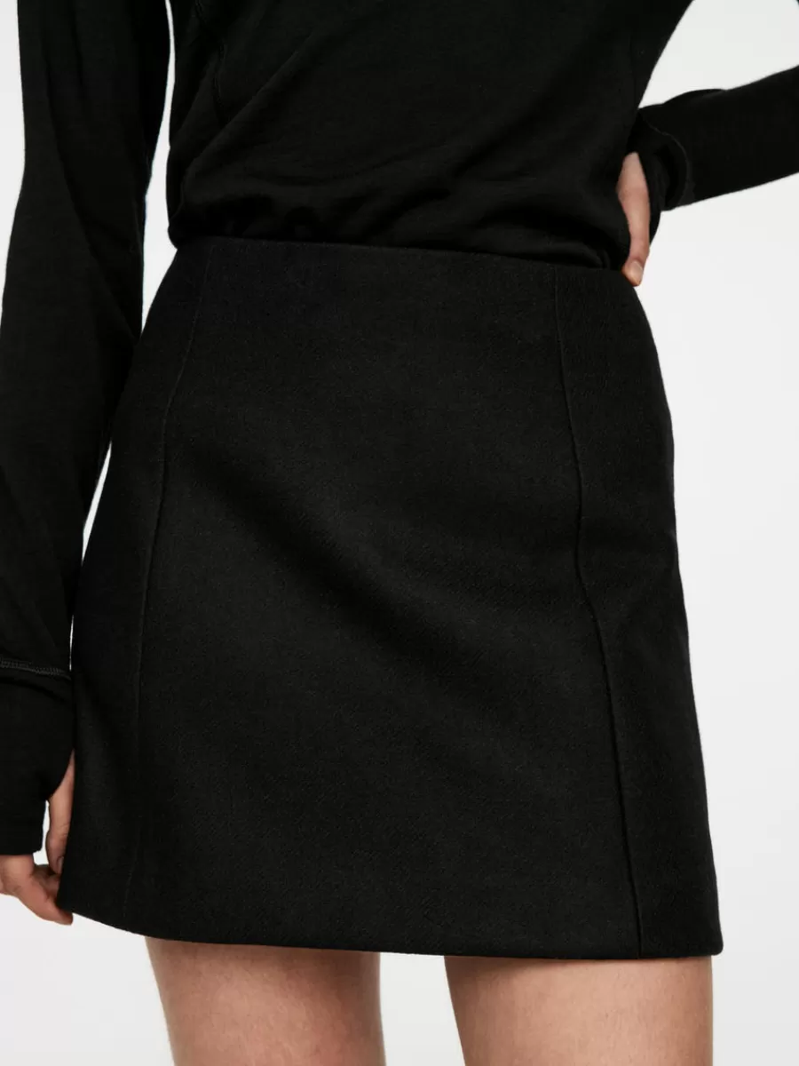 Best Sale ARKET Wool Mini Skirt Black