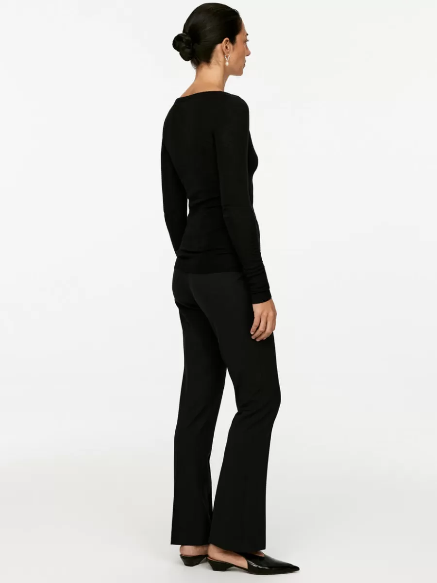 Sale ARKET Wool Rib Top Black