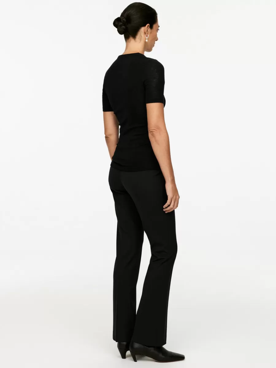 Best Sale ARKET Wool Rib T-Shirt Black