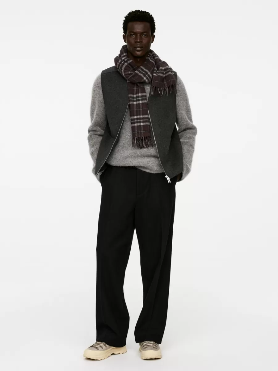 Flash Sale ARKET Wool Scarf Dark Brown/Multi Colour
