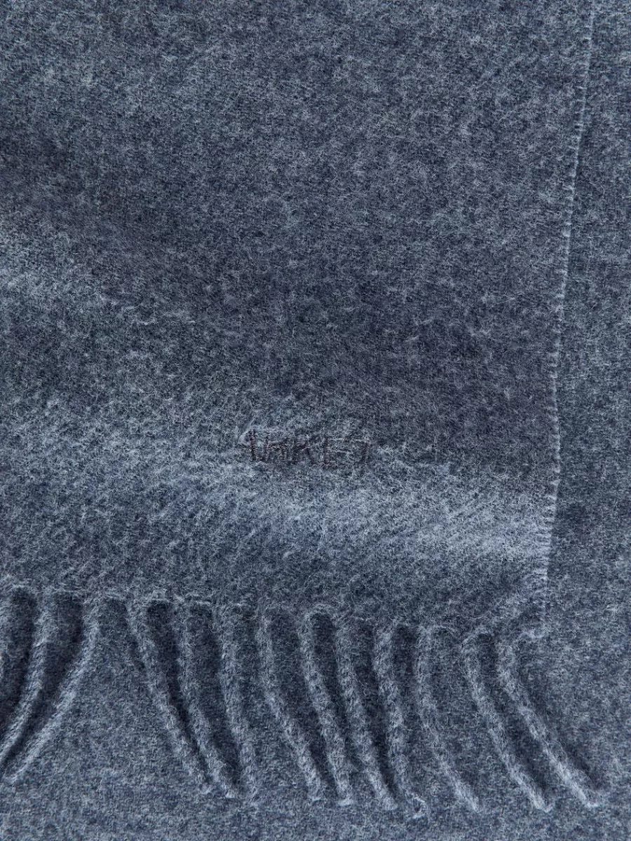 Discount ARKET Wool Scarf Blue Melange