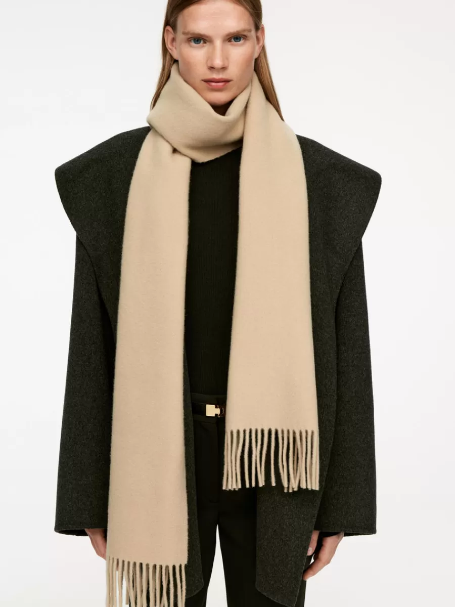 Outlet ARKET Wool Scarf Beige
