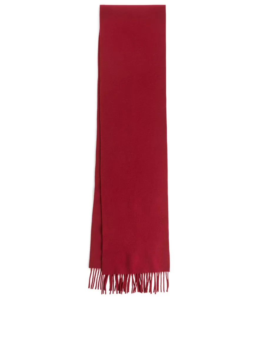 Store ARKET Wool Scarf Red