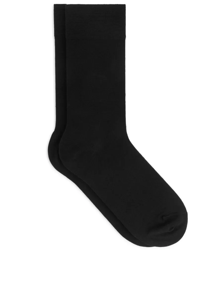 Clearance ARKET Wool Socks Set Of 2 Black