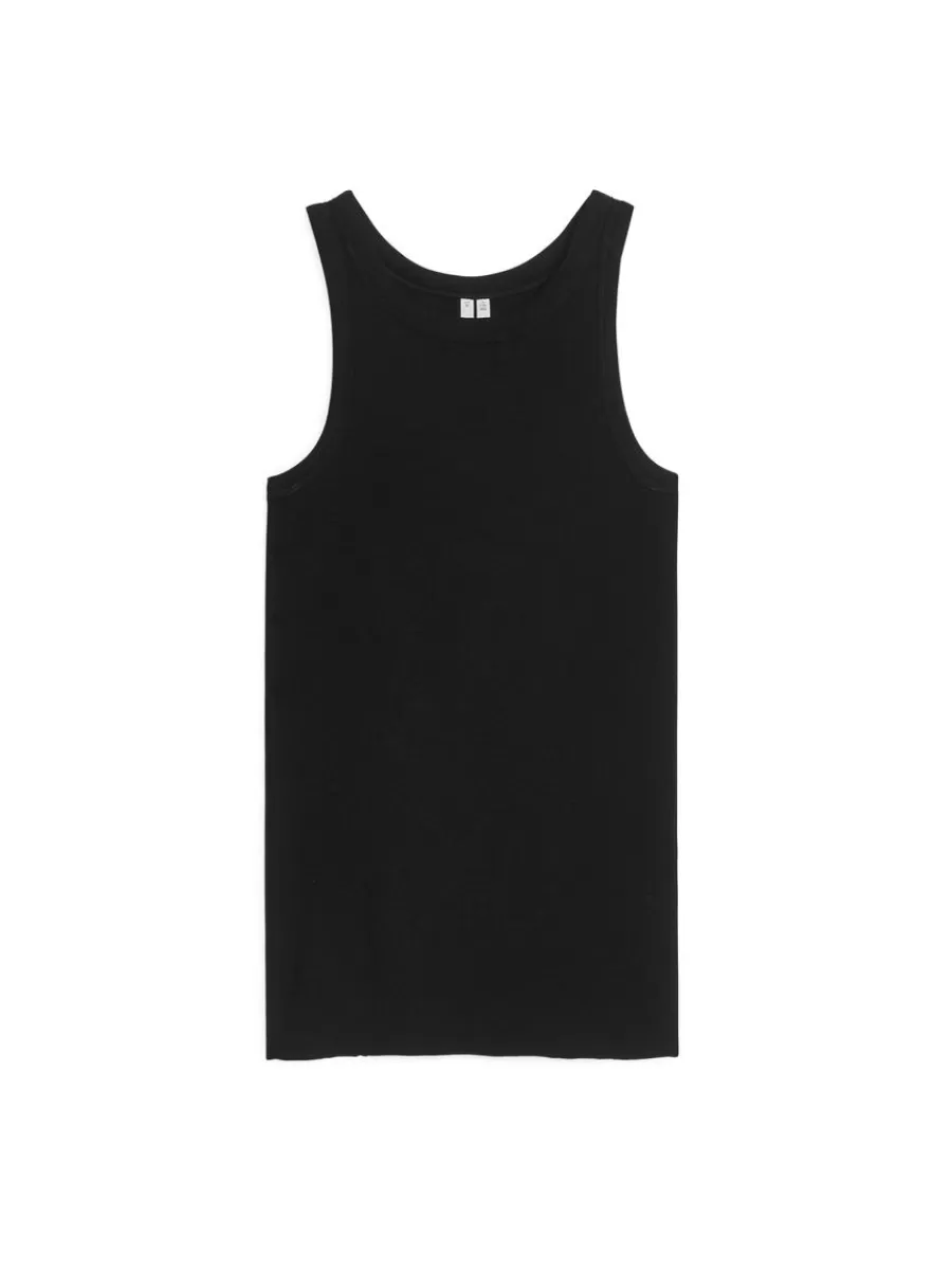 Cheap ARKET Wool Tank Top Black