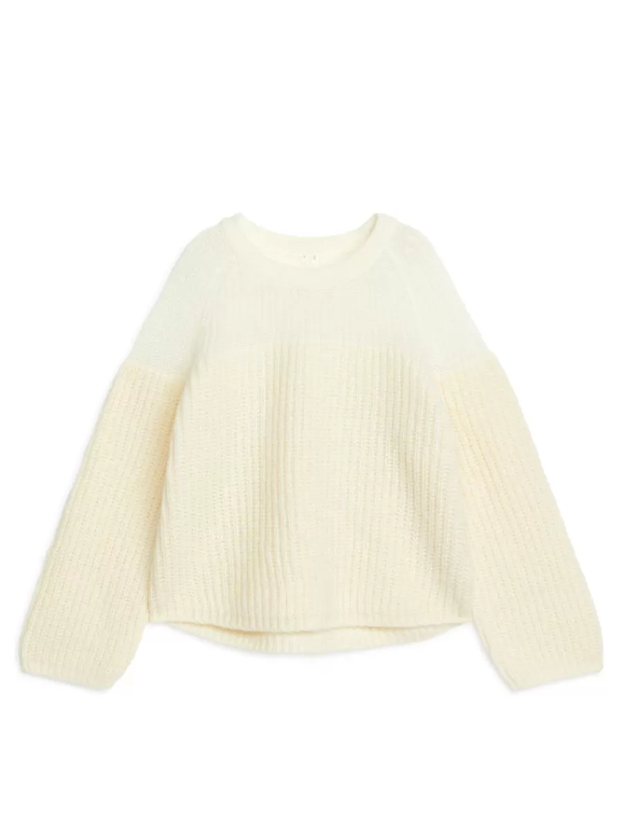 Hot ARKET Wool-Alpaca Blend Jumper Off White
