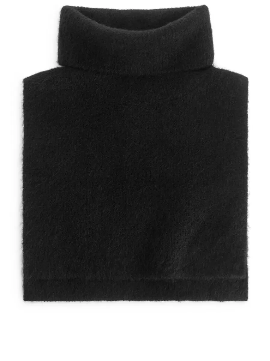 Outlet ARKET Wool-Alpaca Collar Black