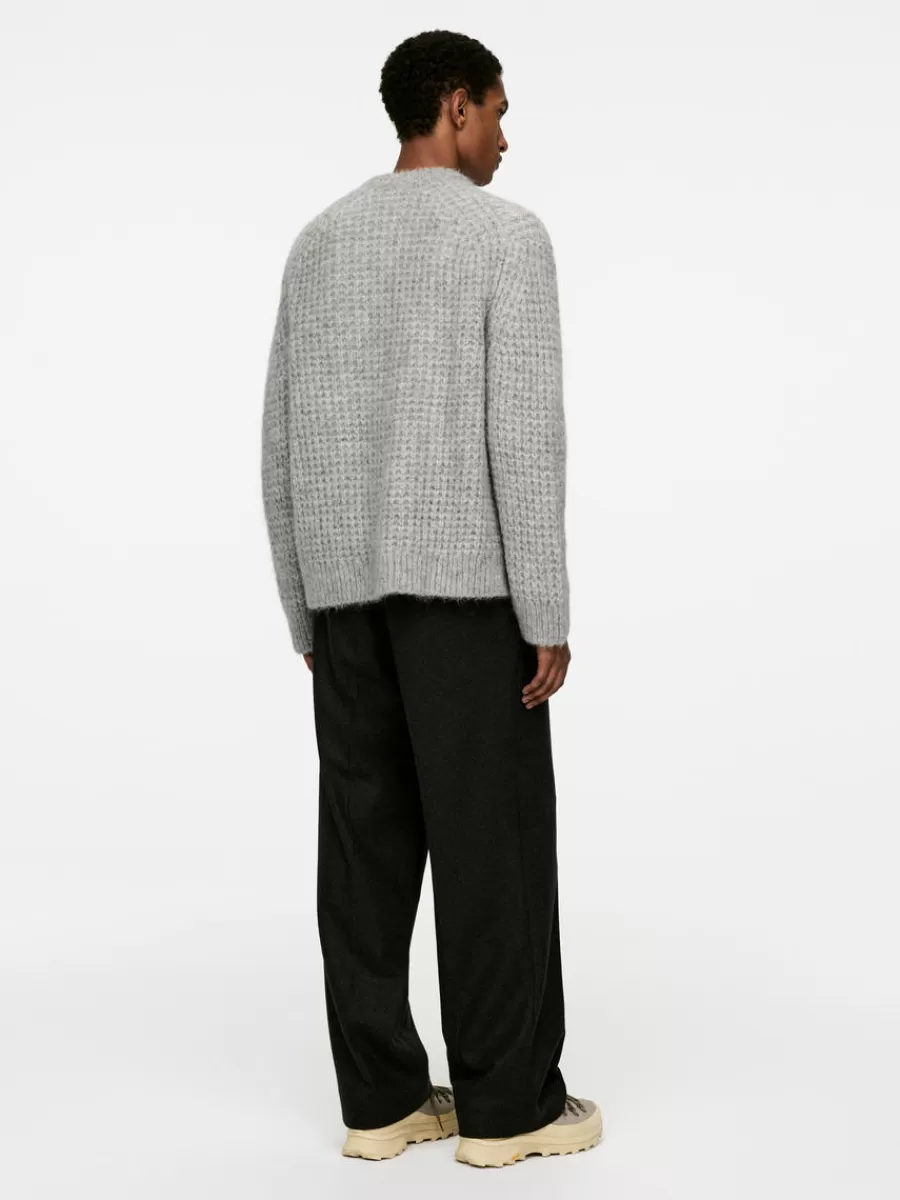 Outlet ARKET Wool-Alpaca Jumper Grey Melange