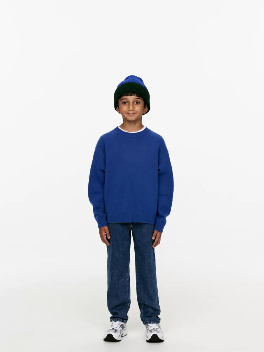 Cheap ARKET Wool-Blend Jumper Blue
