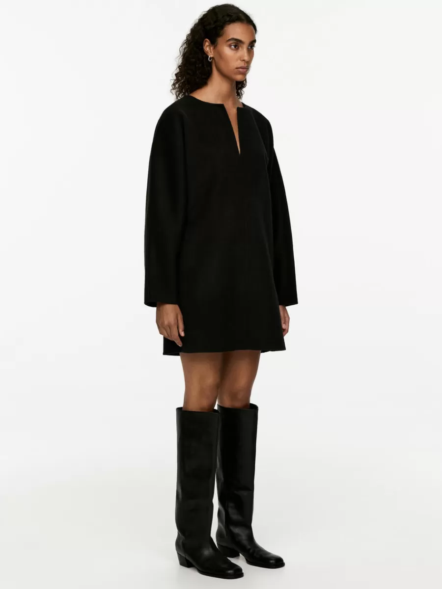 Best Sale ARKET Wool-Blend Tunica Dress Black