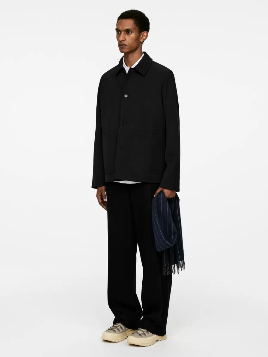 Best Sale ARKET Wool-Cotton Jacket Black