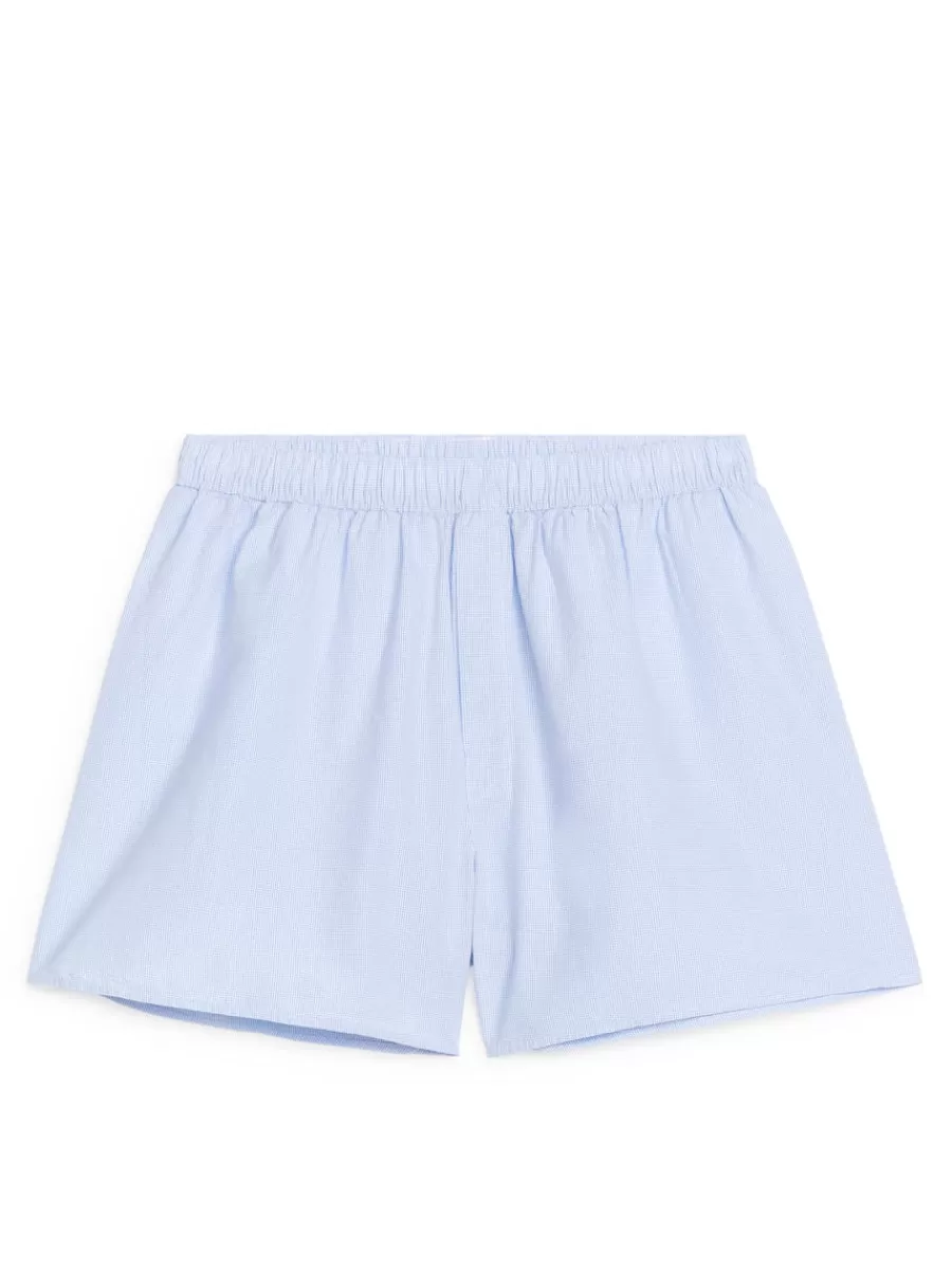 Outlet ARKET Woven Boxers, Set Of 2 Light Blue/Mini check